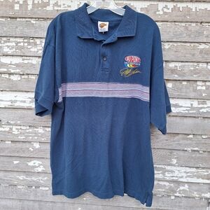 Vintage NASCAR Jeff Gordon DuPont Motorsports Polo Shirt Size Large